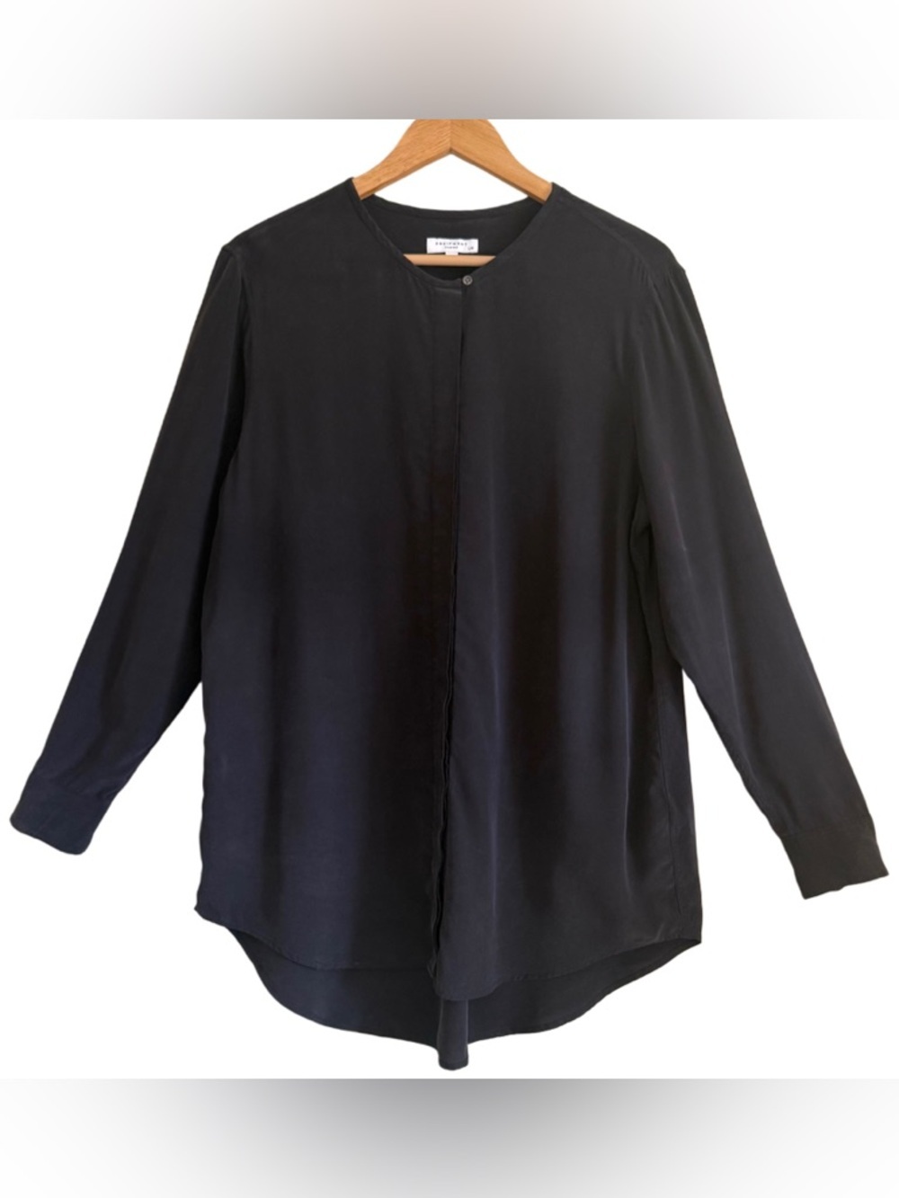 EQUIPMENT FEMME 100% Silk Preppy Formal Minimalist Business Casual Chic Blouse L